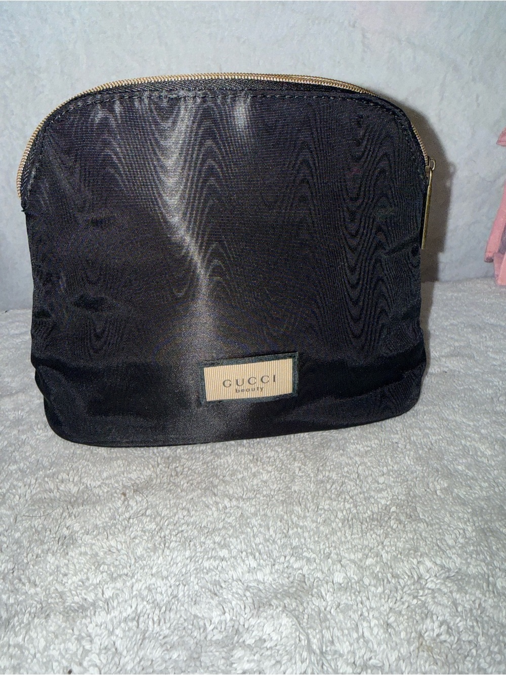 Gucci beauty Black Nylon Cosmetic Pouch